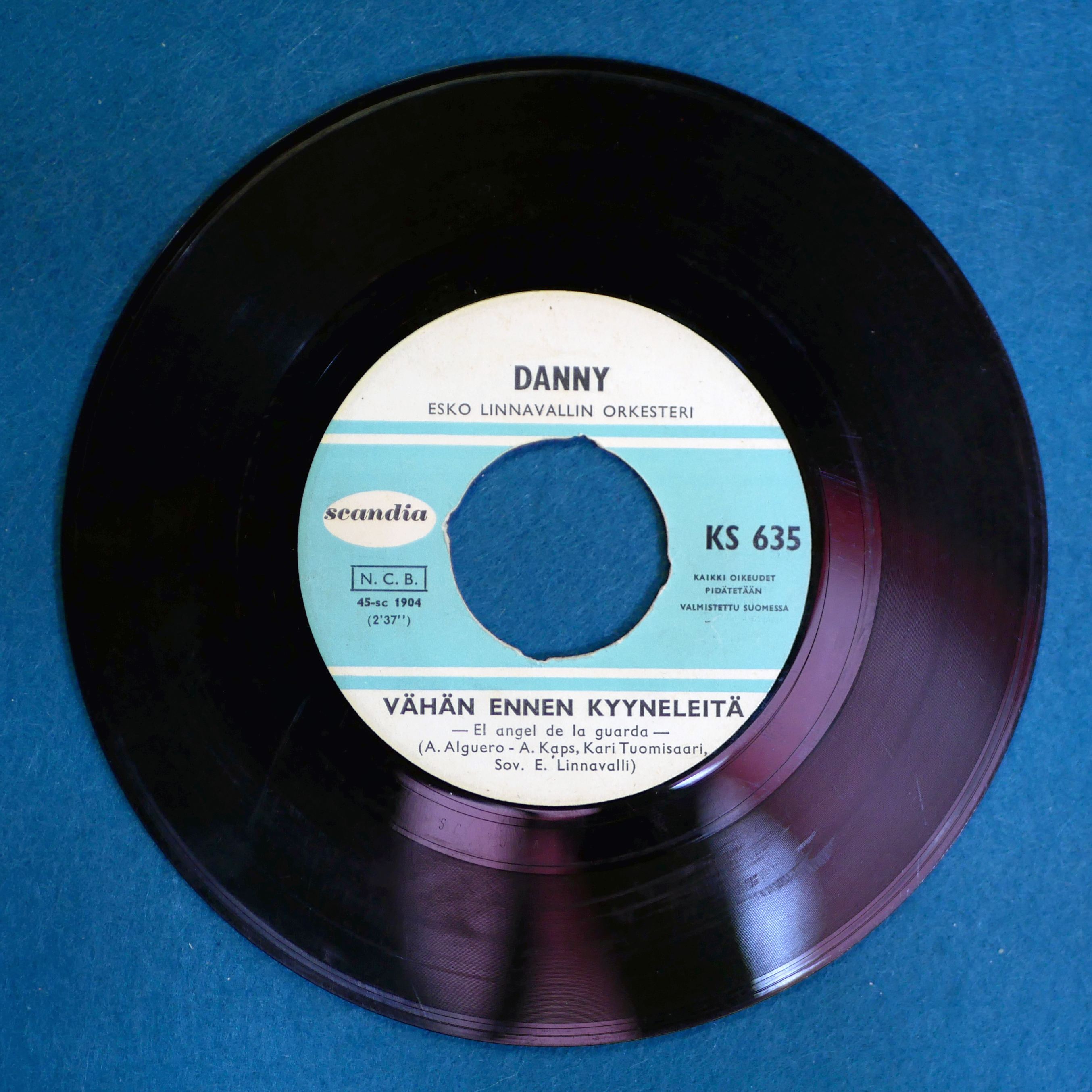 Danny – Vähän ennen kyyneleitä [7", 1966]