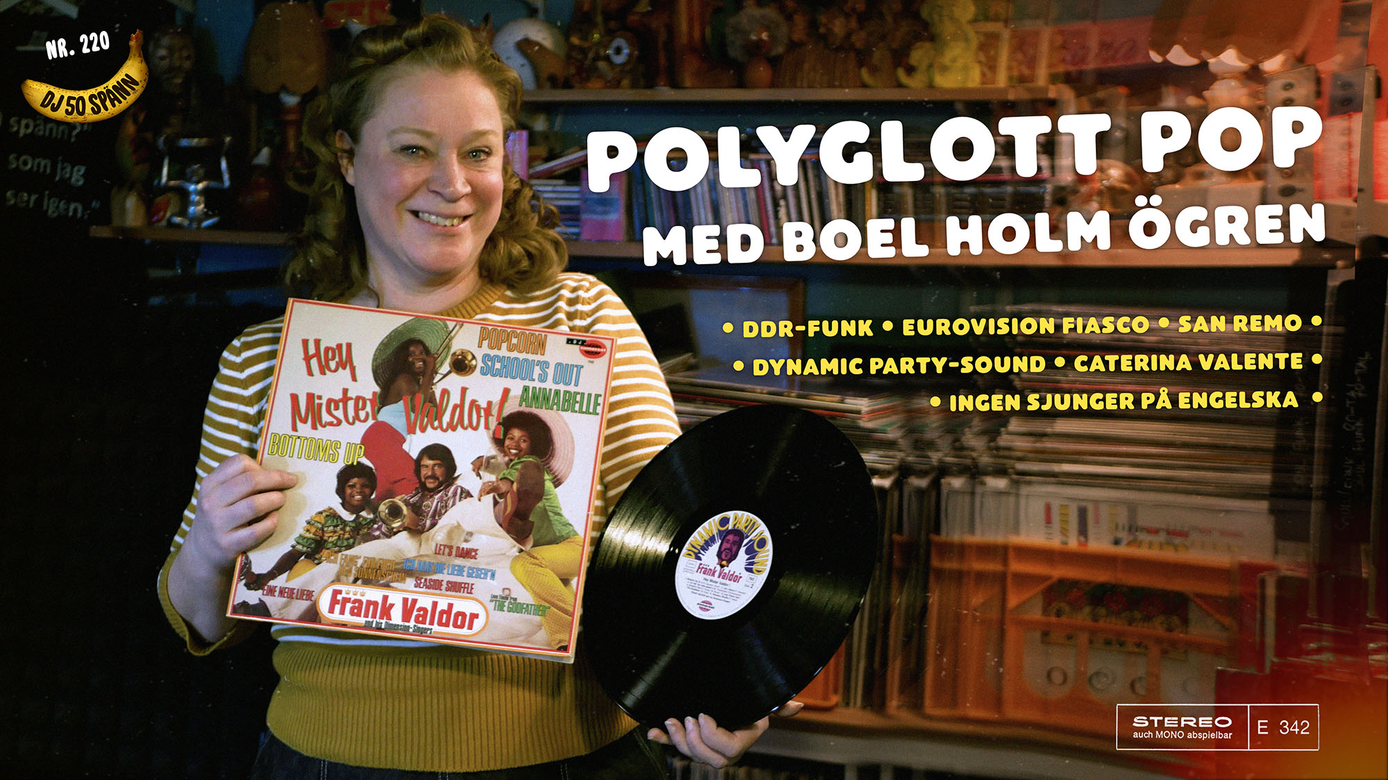 DJ50:- nr 220: Polyglott pop med Boel Holm Ögren